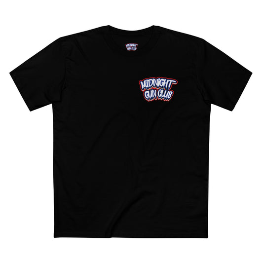 DISINFORMATION TEE -- Red, White, Blue DRIP