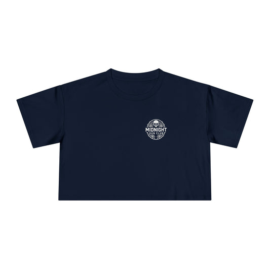 Disinformation Skull  Women's Crop Tee