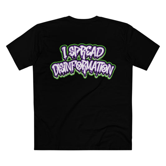 DISINFORMATION TEE (PURPLE GREEN)